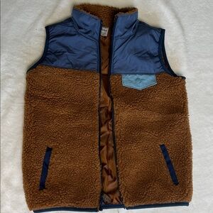 Carter's Blue and Brown Sherpa Vest
